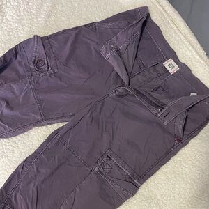 MENS URBAN OUTFITTERS PURPLE CARGOS